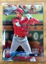 2018 Topps Chrome Update Shohei Ohtani #HMT32 card