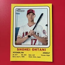 2018 Topps Heritage 1969 Collector Cards Shohei Ohtani #SO card