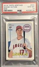 2018 Topps Heritage Shohei Ohtani #600 card