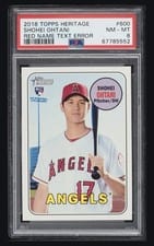 2018 Topps Heritage Shohei Ohtani #600 card