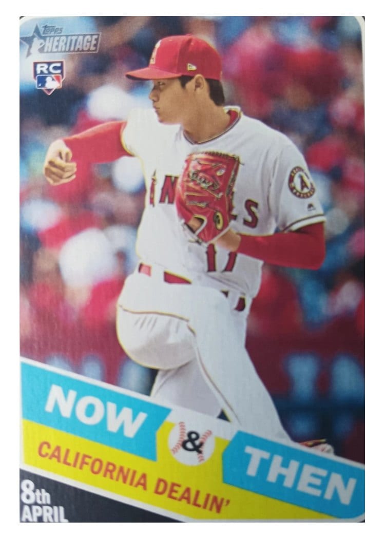 2018 Topps Heritage Now and Then Shohei Ohtani #NT-11 card