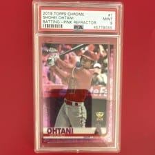 2019 Topps Chrome Shohei Ohtani Pink Refractor #1 card