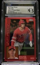 2019 Topps Chrome Shohei Ohtani Red Refractor #1 card