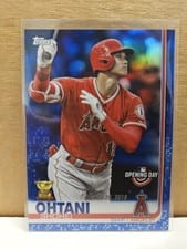 2019 Topps Opening Day Shohei Ohtani Blue Foil #100 card