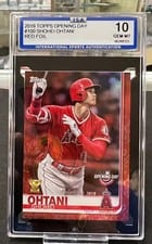 2019 Topps Opening Day Shohei Ohtani Red Foil #100 card
