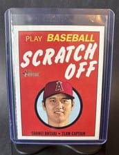 Shohei Ohtani 2020 Topps Heritage 1971 Topps Scratch-Offs card
