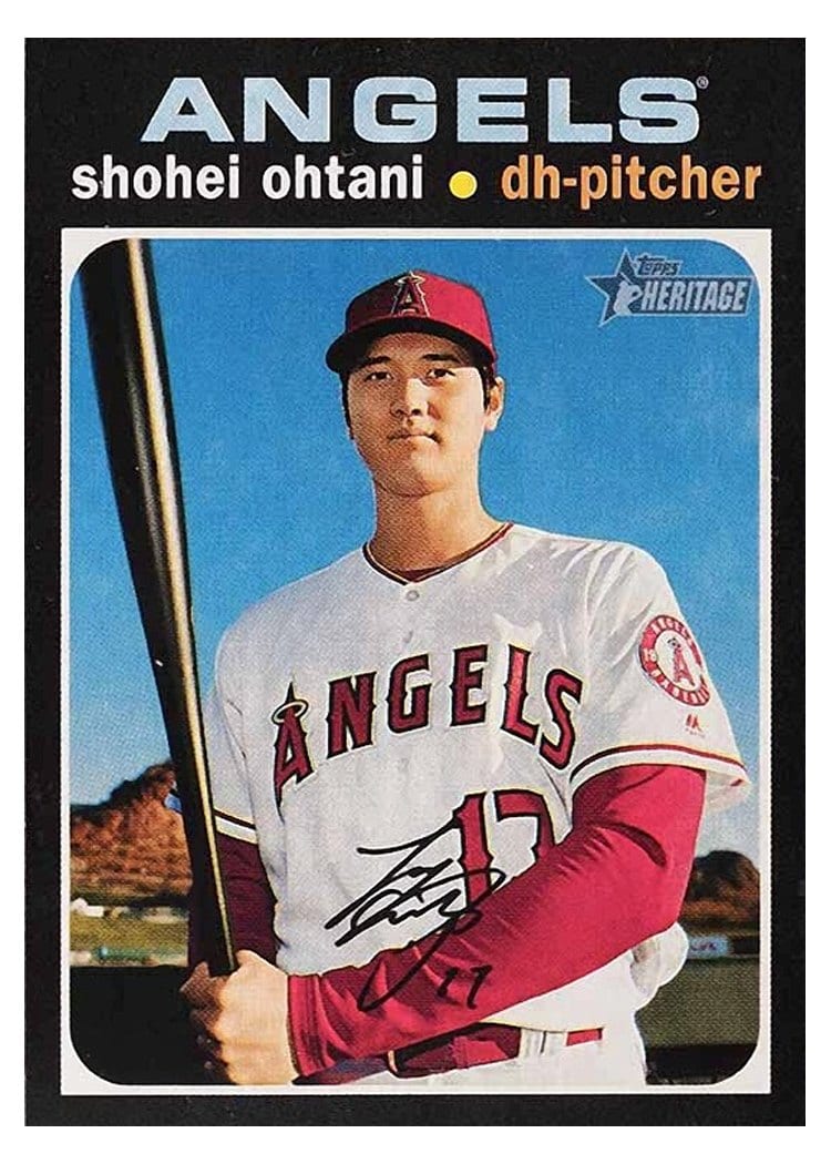2020 Topps Heritage Base Set Shohei Ohtani #433 card