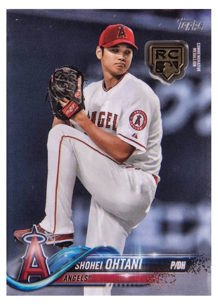 Shohei Ohtani 2020 Topps Rookie Card Retrospective RC Logo Medallion Manufactured Relics card