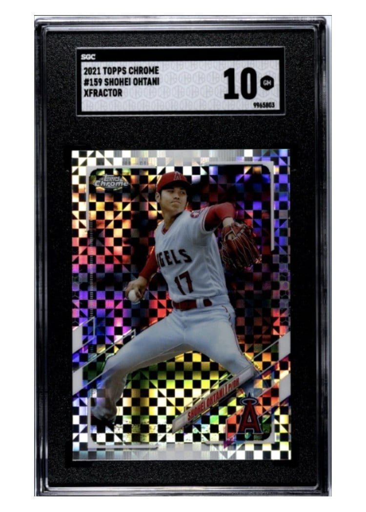2021 Topps Chrome Shohei Ohtani #159 card