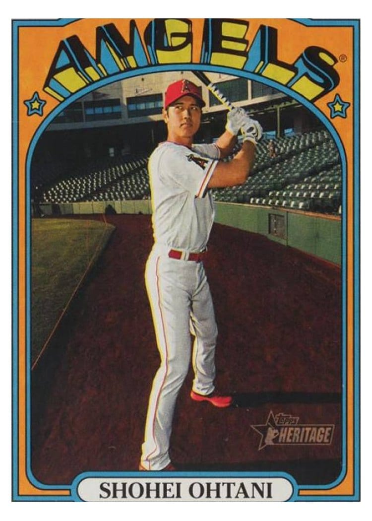 2021 Topps Heritage Base Set Shohei Ohtani #245 card