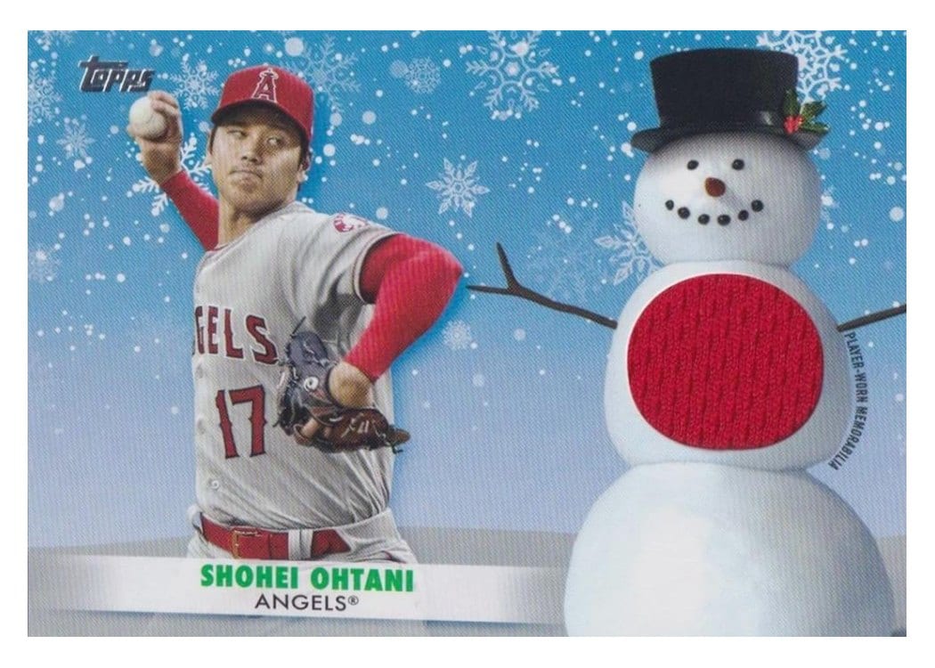 2021 Topps Holiday Relics Shohei Ohtani #WRC-SO card
