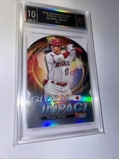 2022 Bowman's Best Global Impact Die-Cuts Autographs Shohei Ohtani #GI-1 card