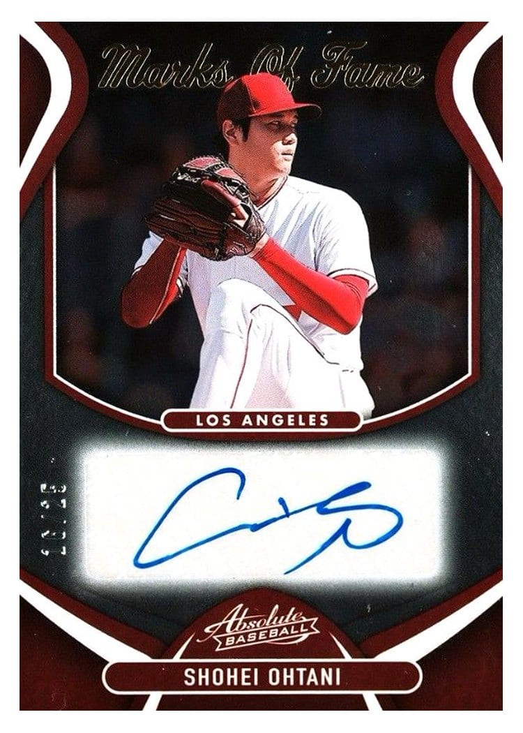 2022 Panini Absolute Marks of Fame Shohei Ohtani #MOF-SO card