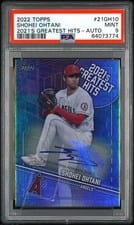 2022 Topps 2021 Greatest Hits Autographs Shohei Ohtani #21GH-10 card