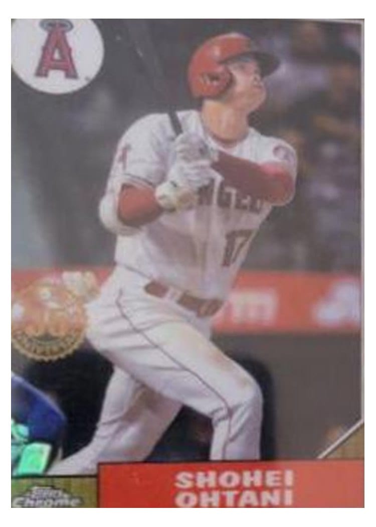 2022 Topps Chrome 1987 Shohei Ohtani #87BC-2 card