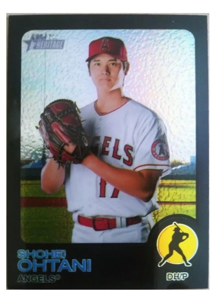 Shohei Ohtani 2022 Topps Heritage card