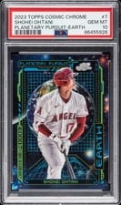 2023 Topps Cosmic Chrome Planetary Pursuit Earth Shohei Ohtani #PPE-7 card