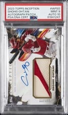 2023 Topps Inception Autograph Patch Cards Shohei Ohtani #IAP-SO card