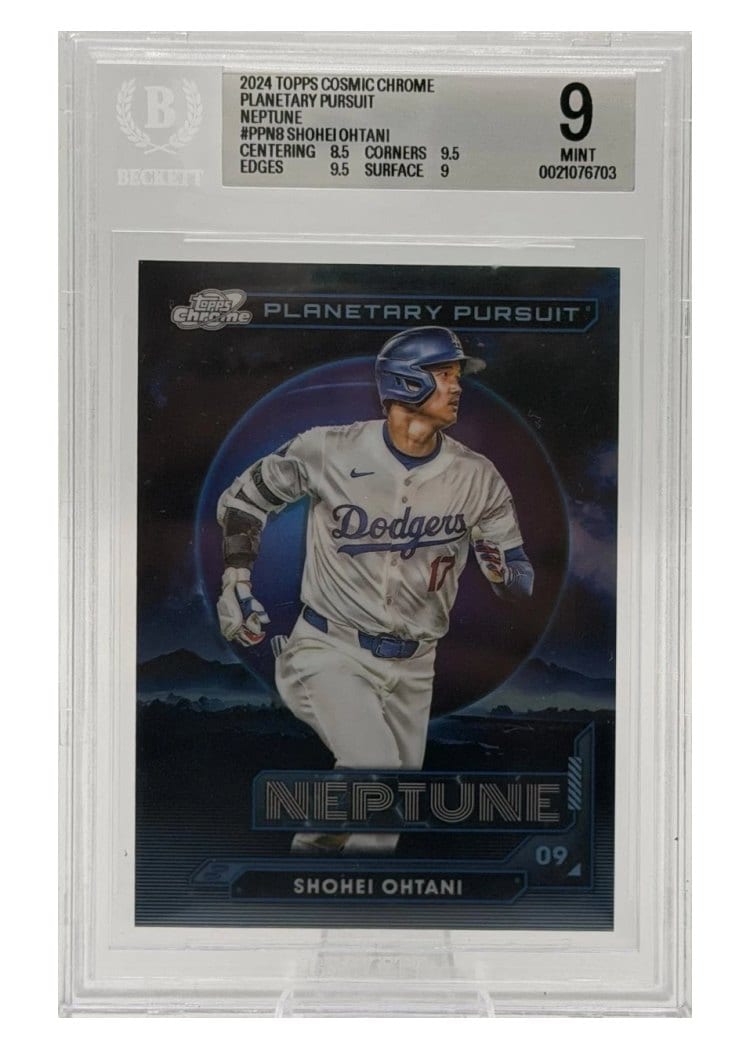 2024 Topps Cosmic Chrome Planetary Pursuit Neptune Shohei Ohtani #PPN-8 card