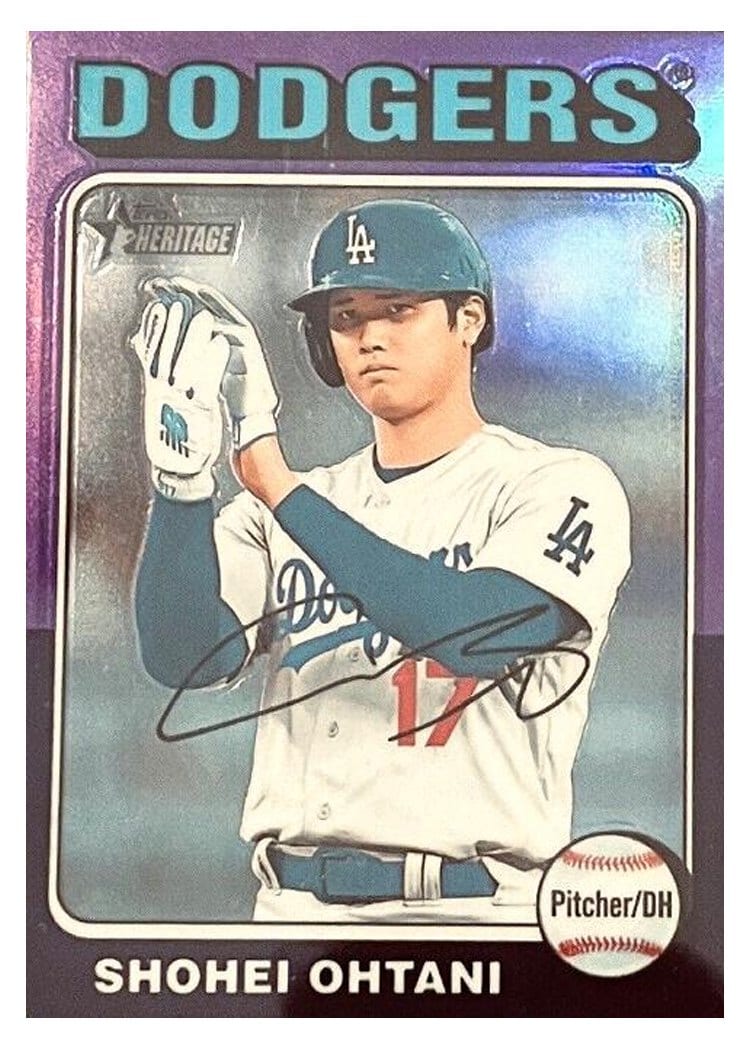 2024 Topps Heritage Shohei Ohtani #371 card