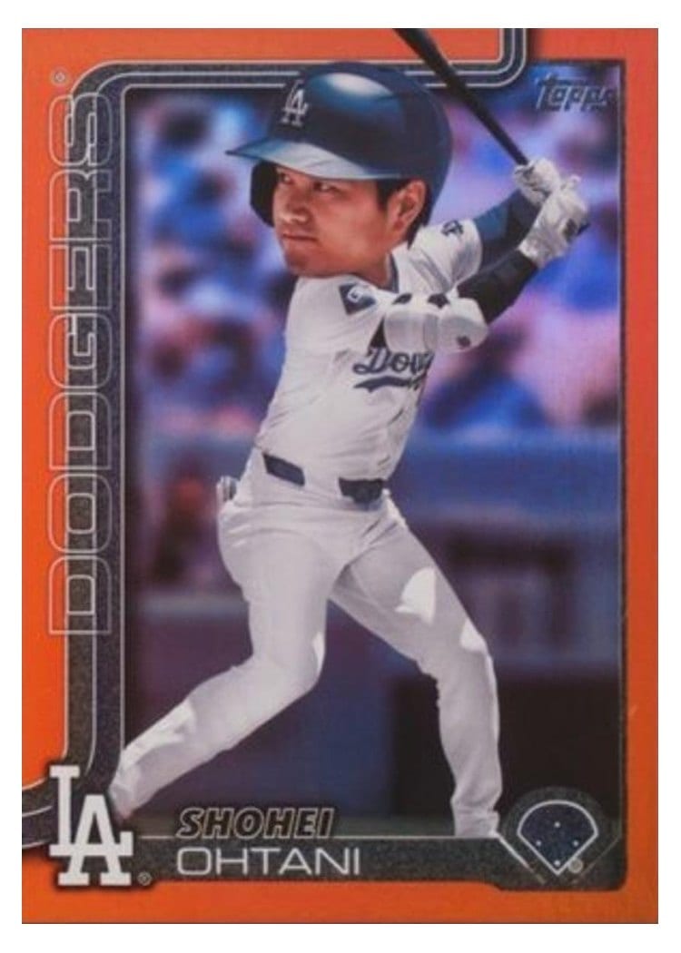 2025 Topps Shohei Ohtani Orange Big Head Variation #1 card
