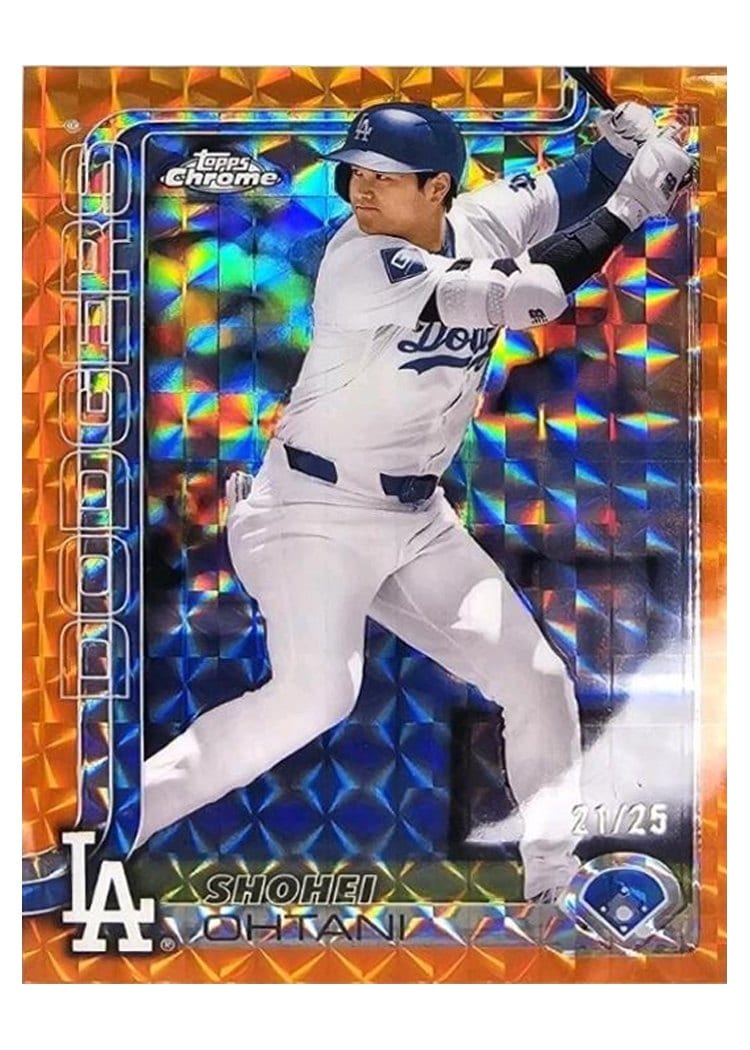 2025 Topps Chrome Shohei Ohtani #1 card