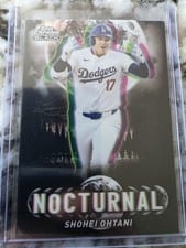 2025 Topps Chrome Black Nocturnal Shohei Ohtani #NOC-1 card