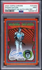 Shohei Ohtani 2025 Topps Chrome Ultra Violet All-Stars Autographs card