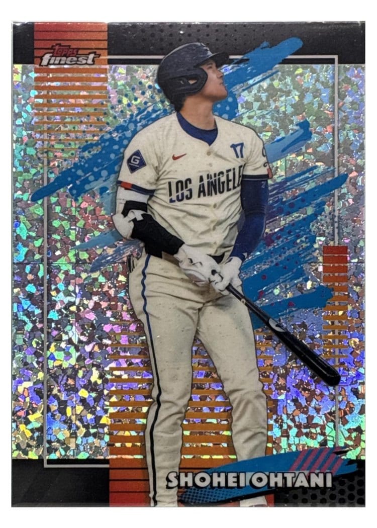 2026 Topps Finest Shohei Ohtani Purple Mini Diamond Refractor #150 card