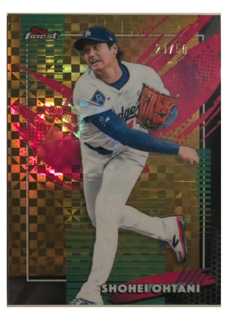2026 Topps Finest Shohei Ohtani Gold X-Fractor #250 card