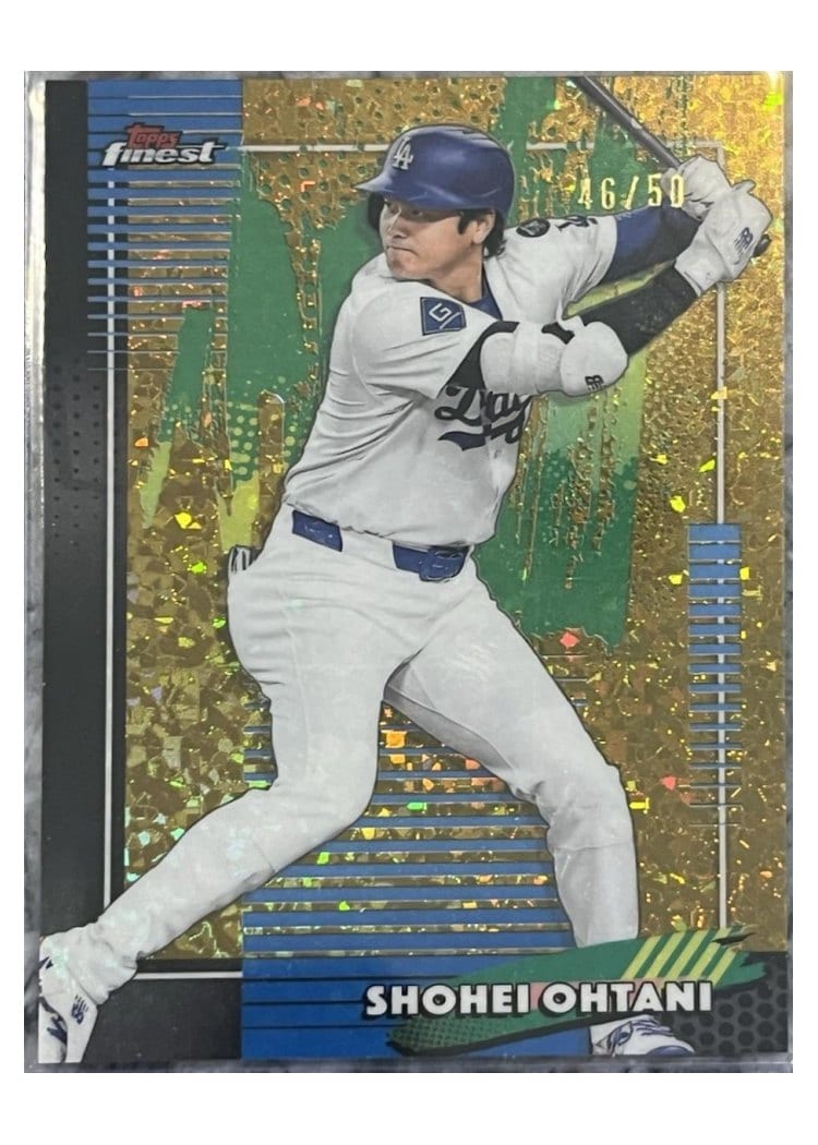 2026 Topps Finest Shohei Ohtani Gold Mini Diamond Refractor #50 card