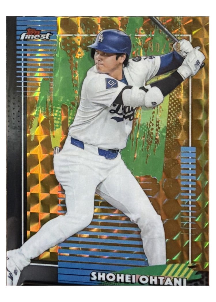 2026 Topps Finest Shohei Ohtani Gold X-Fractor #50 card