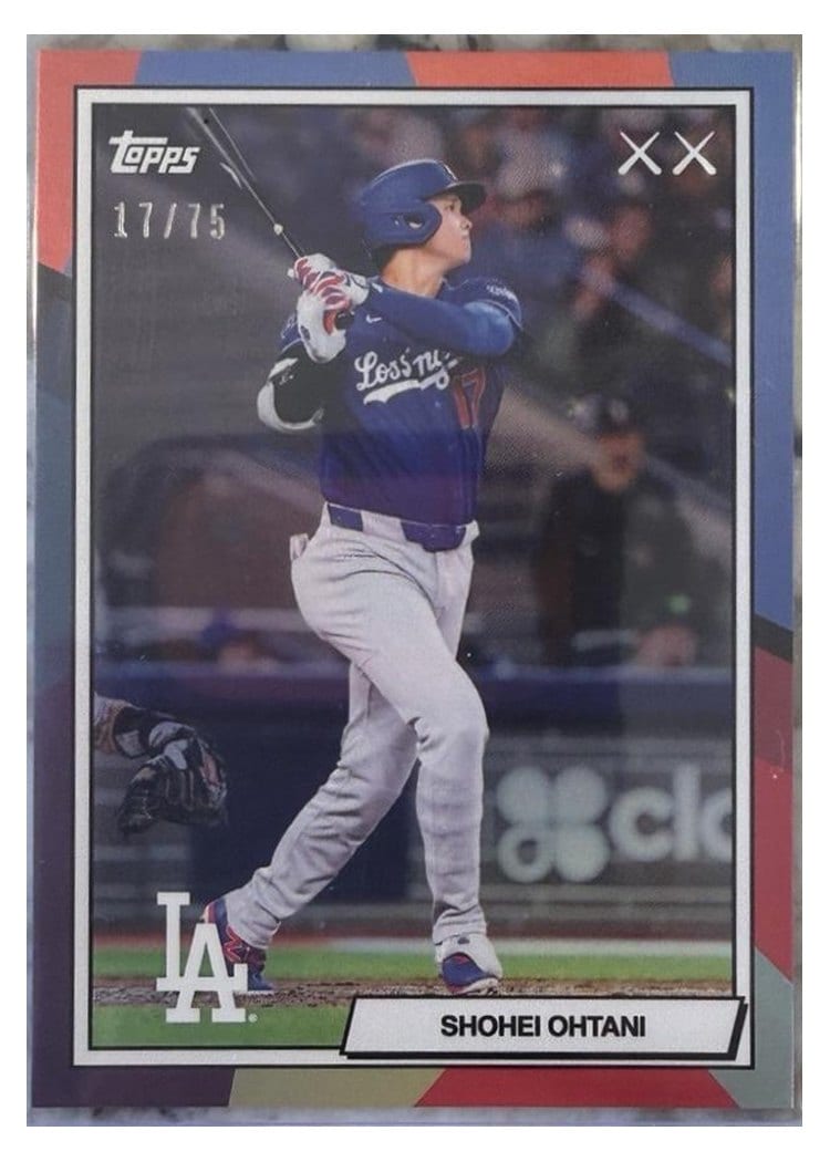 2026 Topps KAWS X MLB Shohei Ohtani Purple #1 card