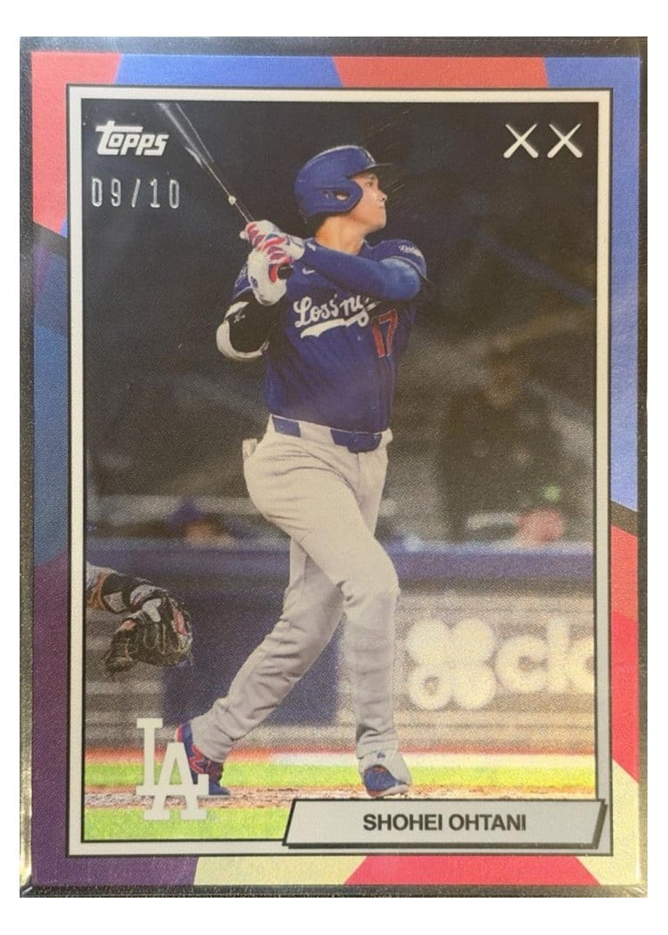 2026 Topps KAWS X MLB Shohei Ohtani Black #1 card