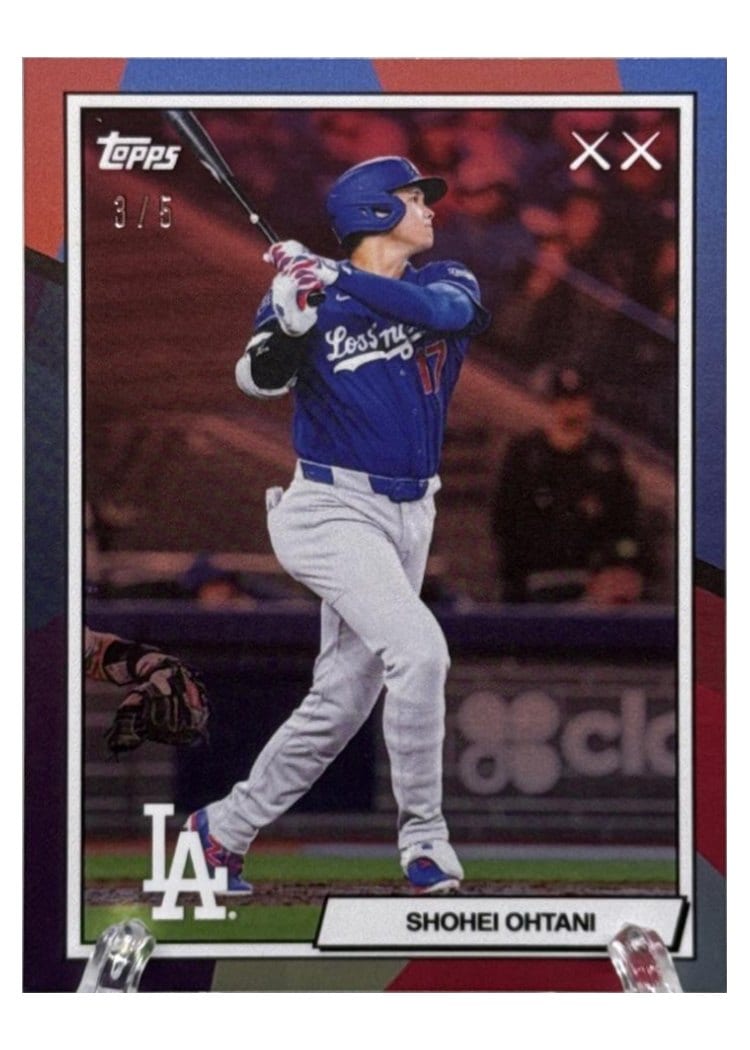 2026 Topps KAWS X MLB Shohei Ohtani Red #1 card