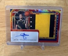 2025 Topps Chrome McDonald's All American Golden Patch Autographs Shon Abaev #GP-SA card