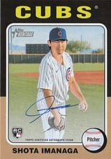 2024 Topps Heritage Real One Autograph Shota Imanaga #ROASI