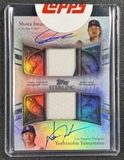 2025 Topps Sterling Dual Autographed Relics Shota Imanaga / Yoshinobu Yamamoto #TSSD-IY