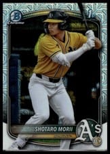 2025 Bowman Chrome Prospects Shotaro Morii Mojo #BCP-170