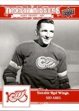 2025-26 Upper Deck Detroit Red Wings Centennial Trophy Winners Sid Abel #134 card