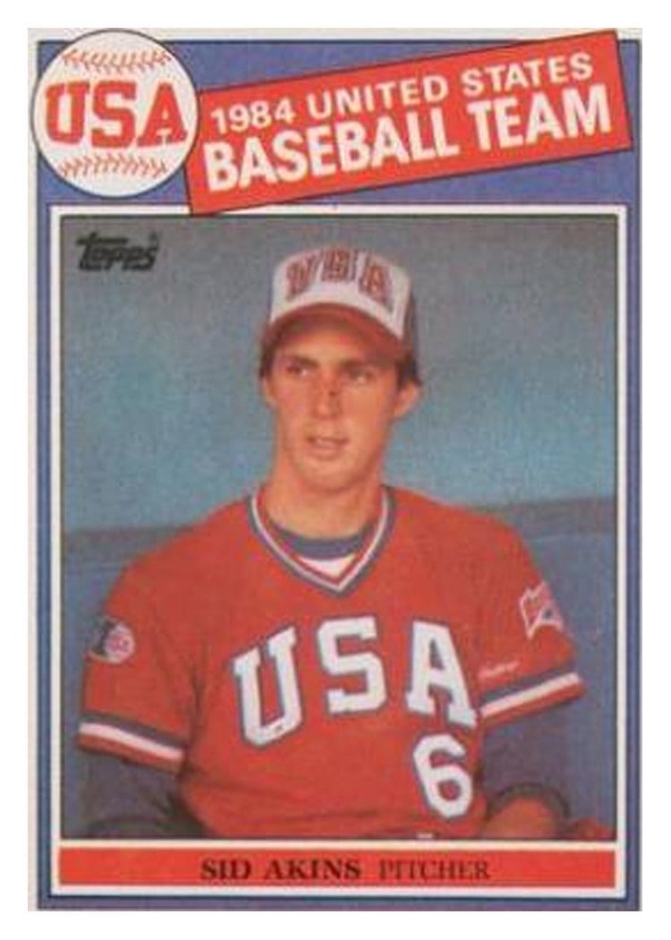 1985 Topps Sid Akins #390 card