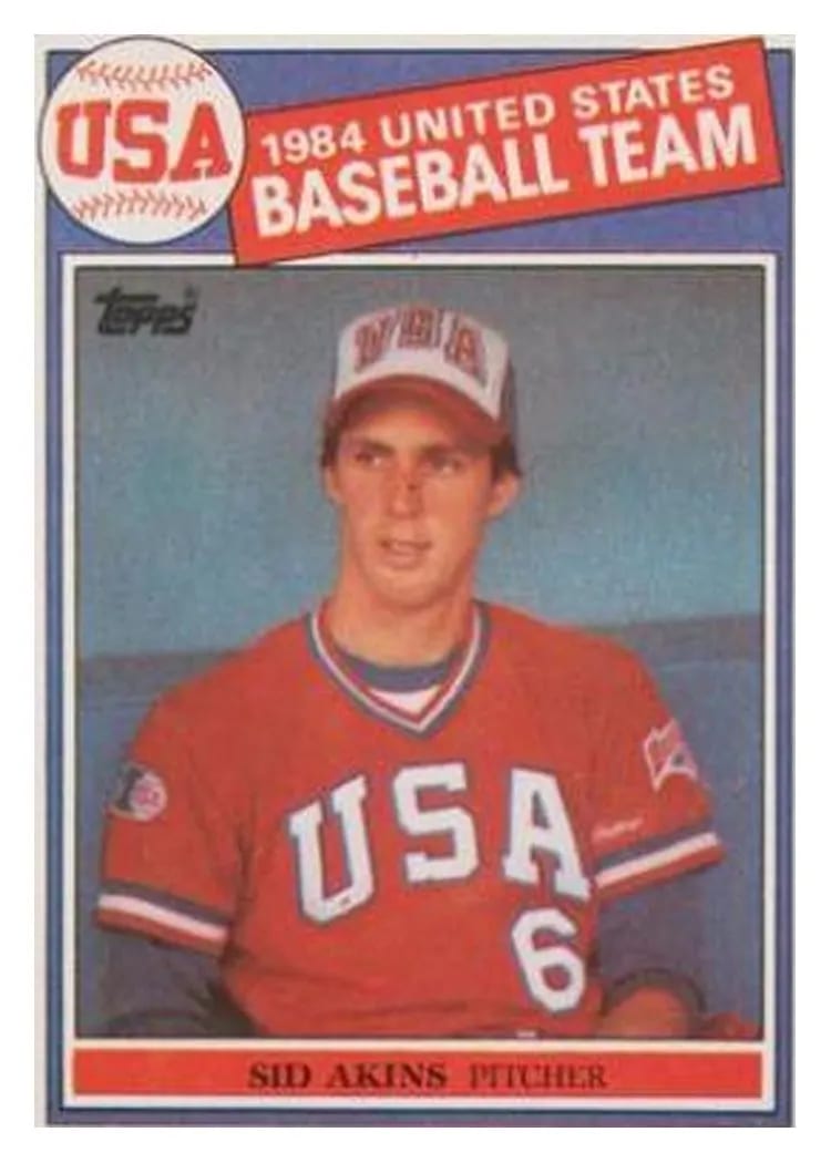 1985 Topps Sid Akins #390 card