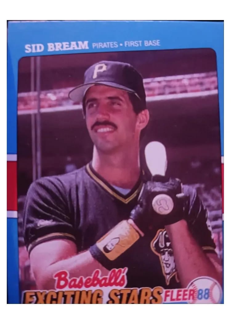 1988 Fleer Exciting Stars Sid Bream #6 card