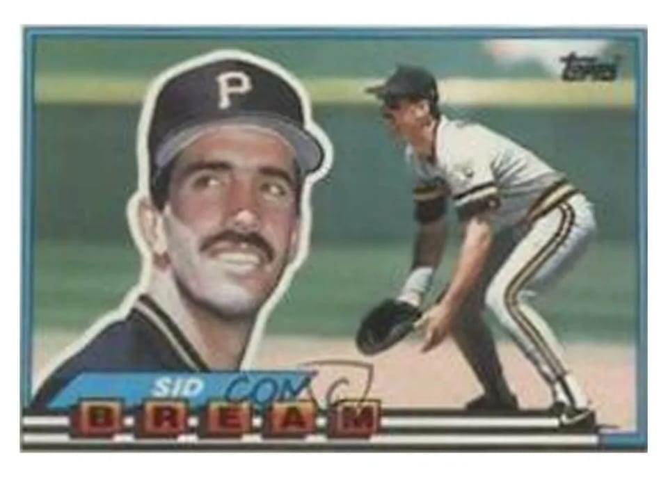 1989 Topps Big Sid Bream #106 card