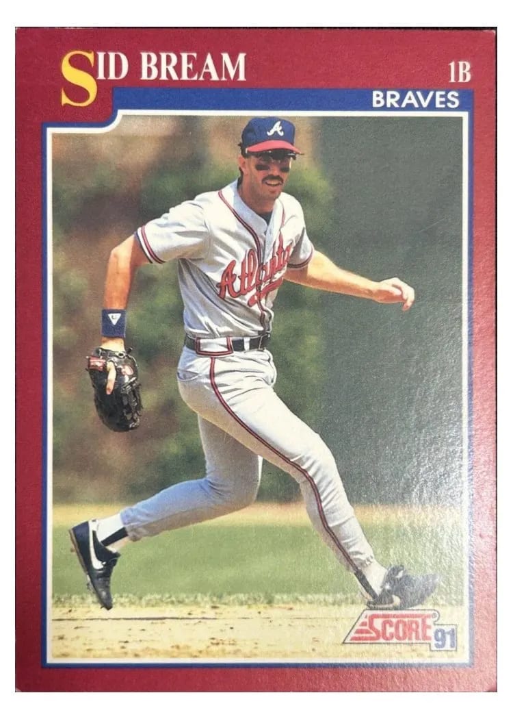 1991 Score Traded Sid Bream #12T card