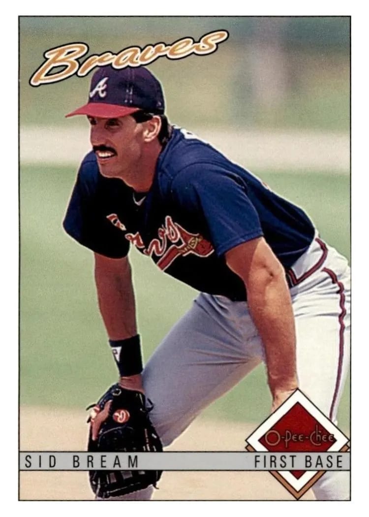 1993 O Pee Chee Sid Bream #84 card
