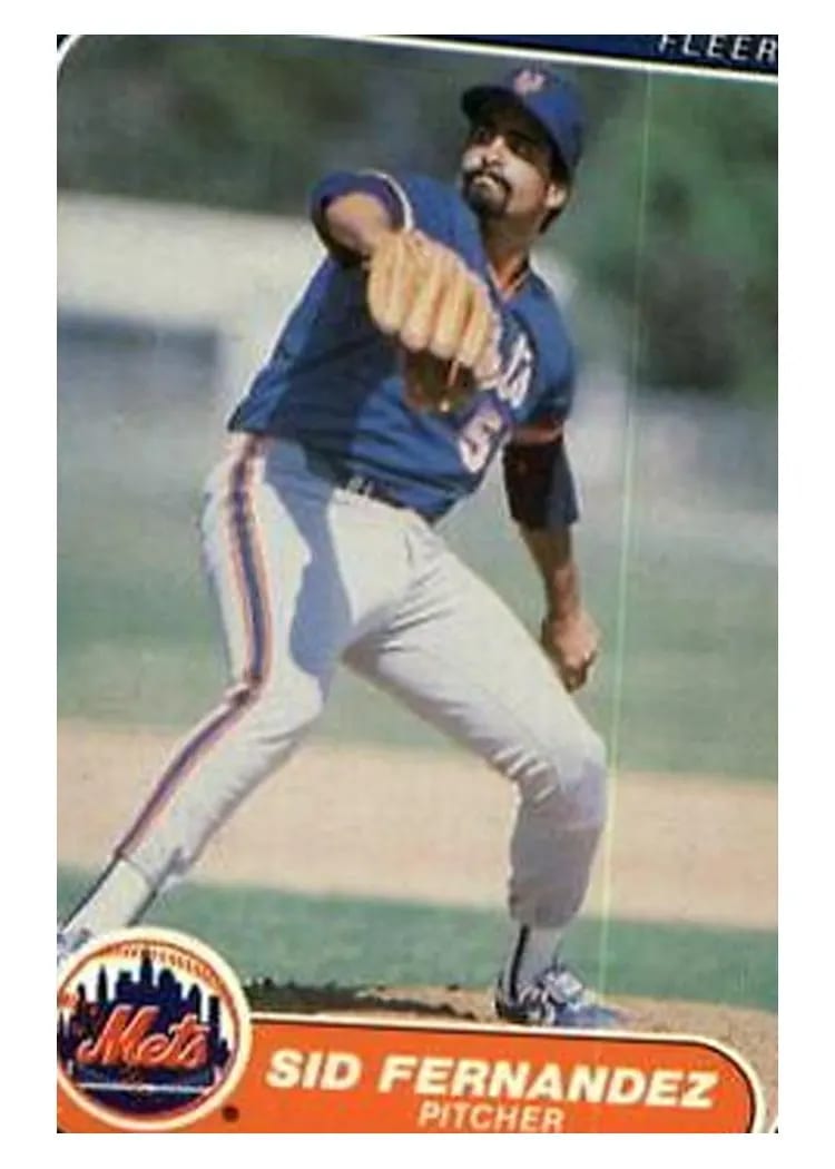 1986 Fleer Sid Fernandez #79 card