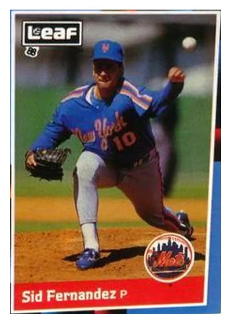 1988 Leaf Sid Fernandez #63 card