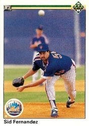 1990 Upper Deck Base Set Sid Fernandez #261 card