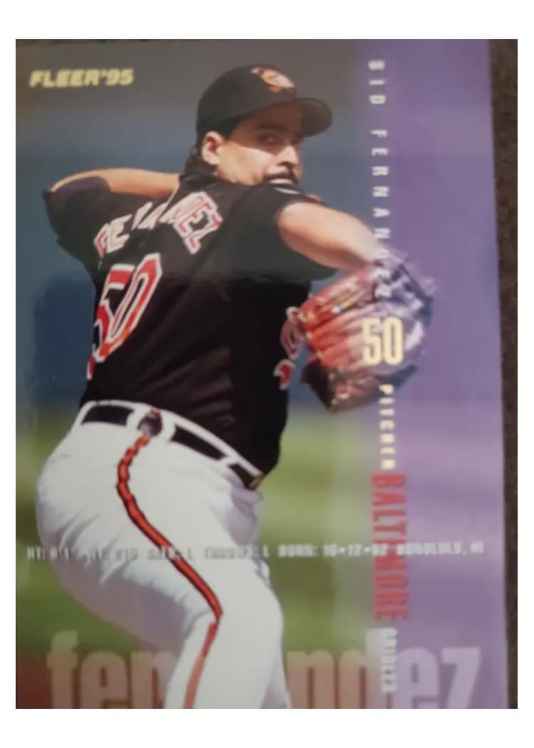 1995 Fleer Sid Fernandez #6 card